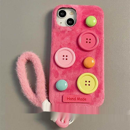 Velvet Colorful Buttons For Stylish Phone Cases