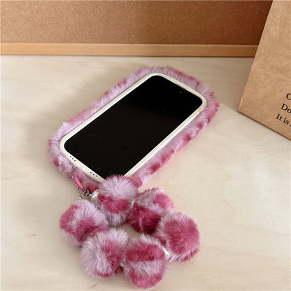 Leopard Print Autumn And Winter Plush Phone Case