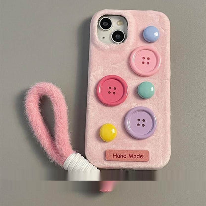 Velvet Colorful Buttons For Stylish Phone Cases