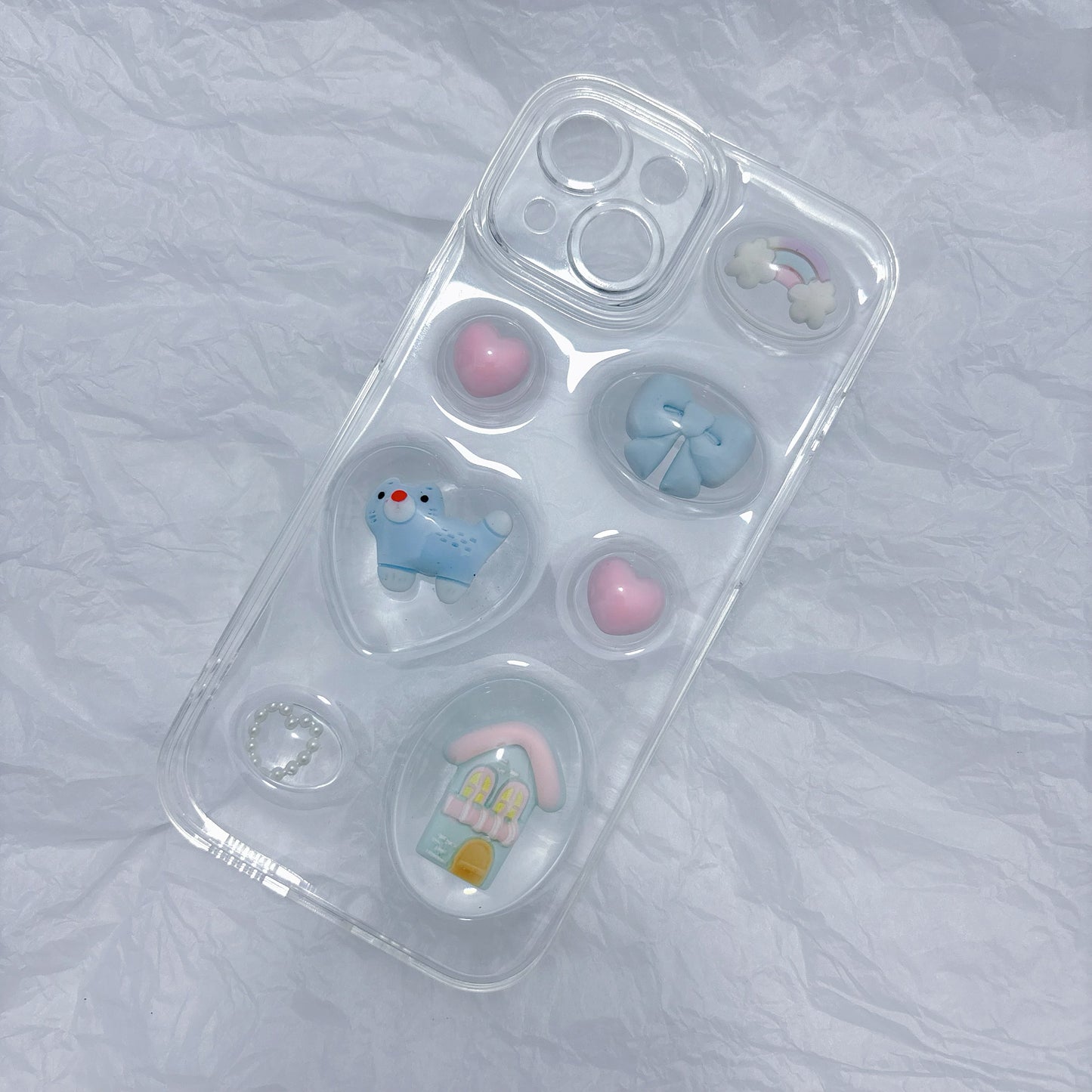 Dropping Glue Phone Case, Cute Cat All Inclusive Soft Shell Protective Case